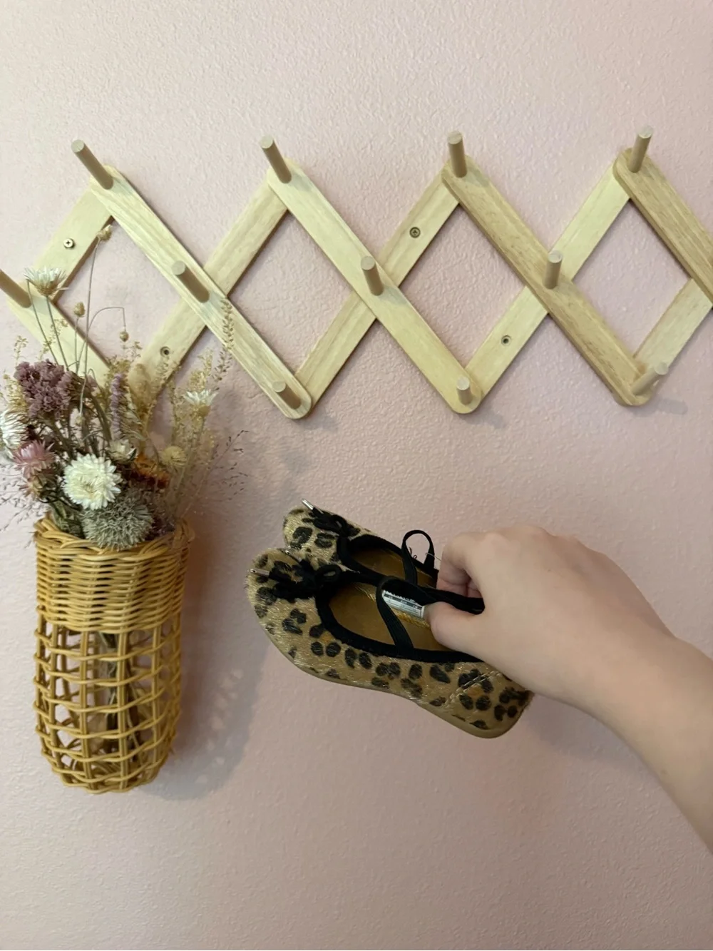 NEW Carters Kids Leopard Print Ballet Flats with Bow - Gold Insole